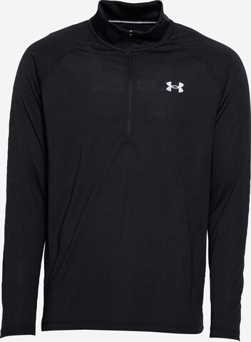 UNDER ARMOUR Functioneel shirt 'Streaker' in Zwart: voorkant