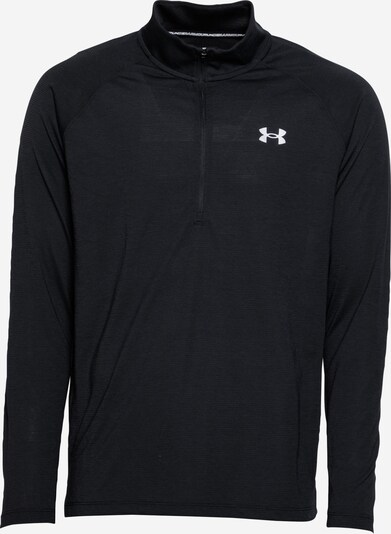 UNDER ARMOUR Functioneel shirt 'Streaker' in de kleur Zwart / Wit, Productweergave