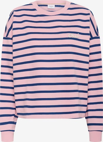 SAINT TROPEZ Sweatshirt 'SZOsiria' in Roze: voorkant