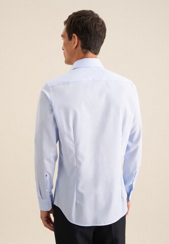 SEIDENSTICKER Slim Fit Businesshemd in Blau