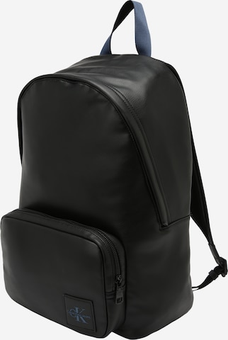 Calvin Klein Jeans حقيبة ظهر 'CAMPUS' بلون أسود: الأمام
