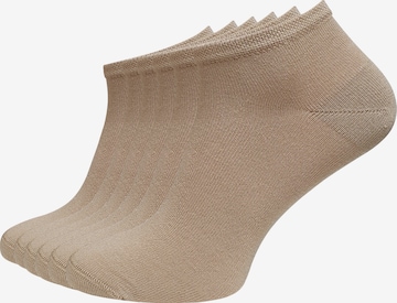Vincent Creation - Meias 'Bambus' em bege: frente