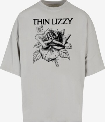 Merchcode T-Shirt 'Thin Lizzy - Rose' in Grau: predná strana