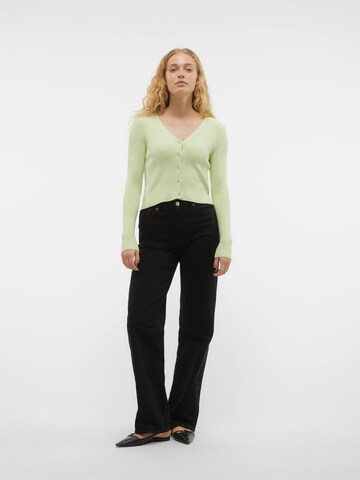 VERO MODA Kardigan 'HOLLY KARISPUFF' w kolorze zielony
