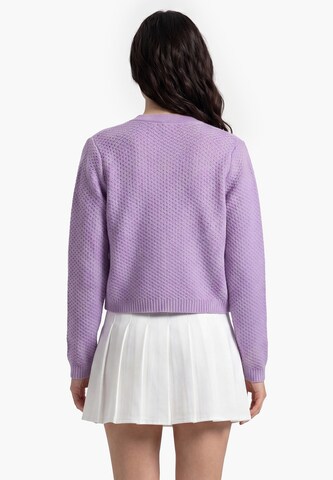 MYMO Knit Cardigan in Purple