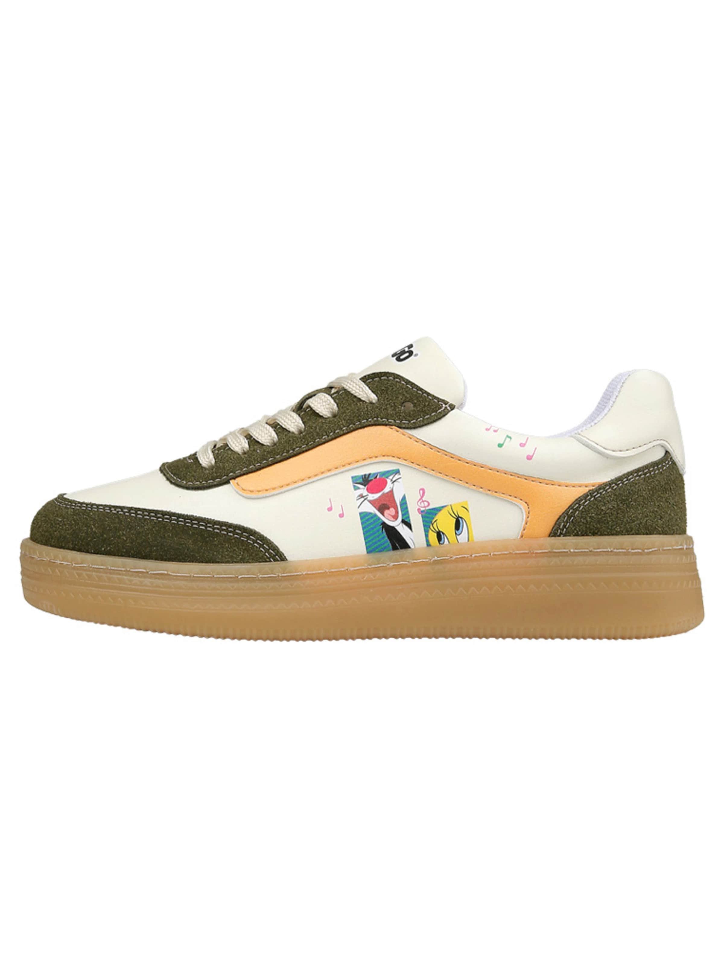 DOGO Sneaker low 'Sylvester and Tweety'‌‌‌‌‌ in Weiß: Vorderseite