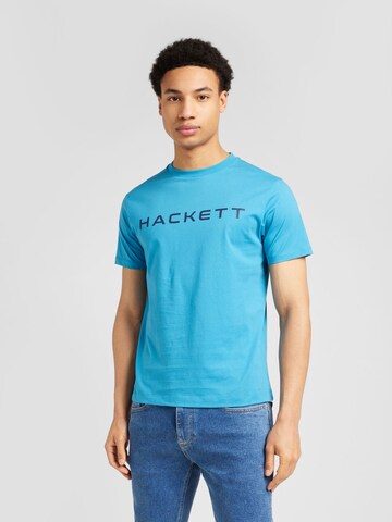 Hackett London Majica 'ESSENTIAL' | modra barva: sprednja stran