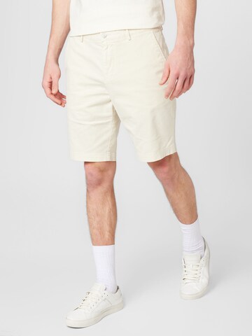 Regular Pantalon chino 'Slice' BOSS en blanc : devant