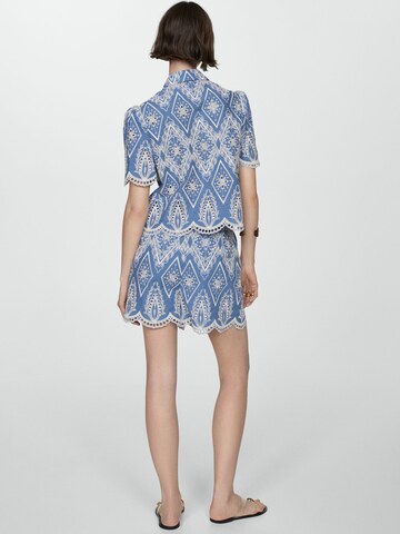 MANGO Regular Shorts 'Moore' in Blau