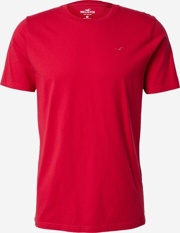 T-Shirt HOLLISTER en rouge : devant