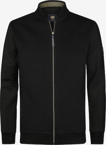 Veste de survêtement Petrol Industries en noir : devant