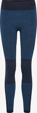 Hummel Workout Pants in Blue: front