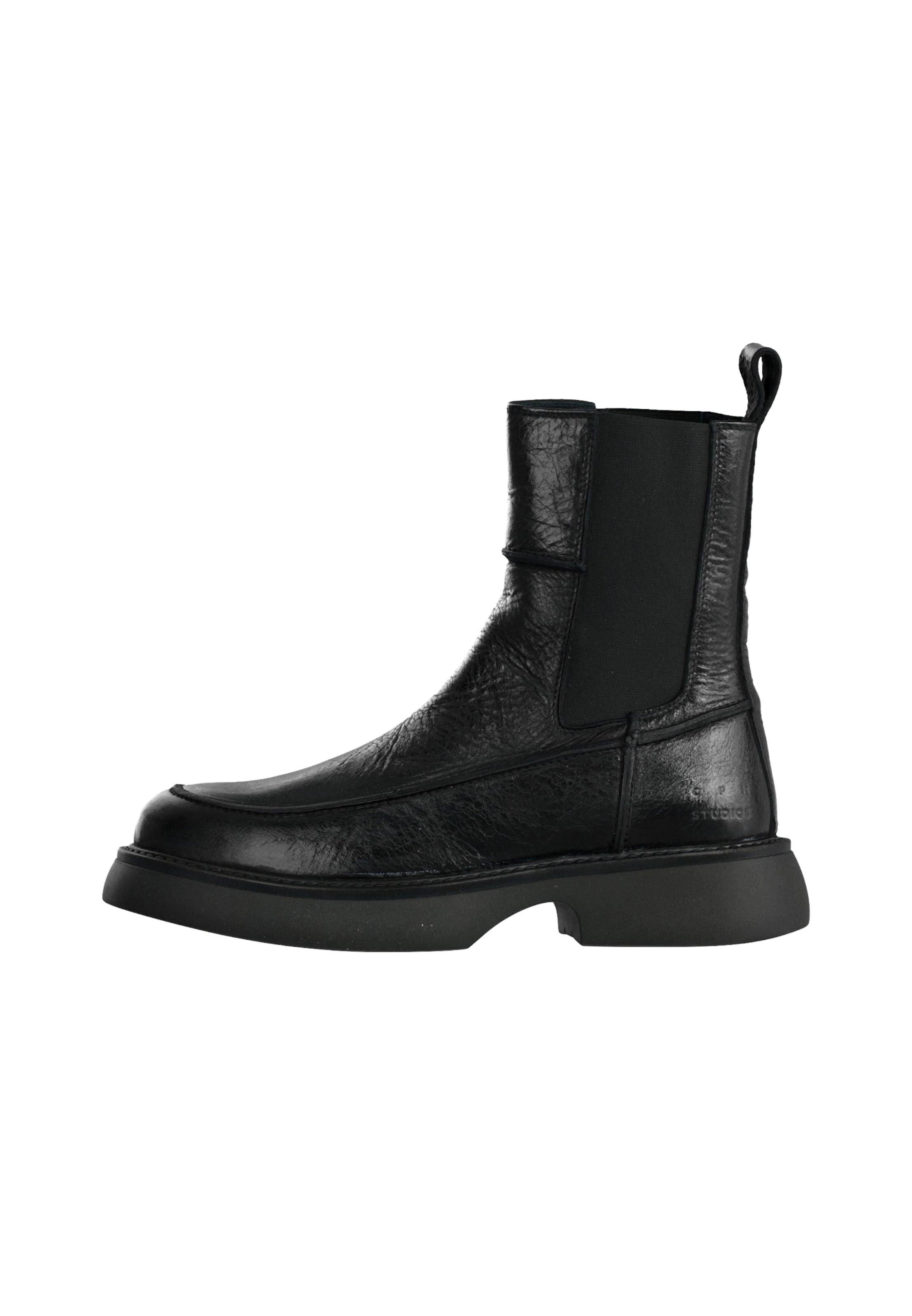 Copenhagen Studios - Botas Chelsea '759' en negro: frente