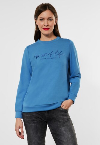STREET ONE Sweatshirt in Blue: front