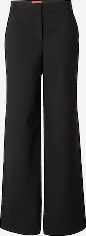 juoda MAX&Co. Plačios klešnės „Chino“ stiliaus kelnės 'BRIVIDO': priekis