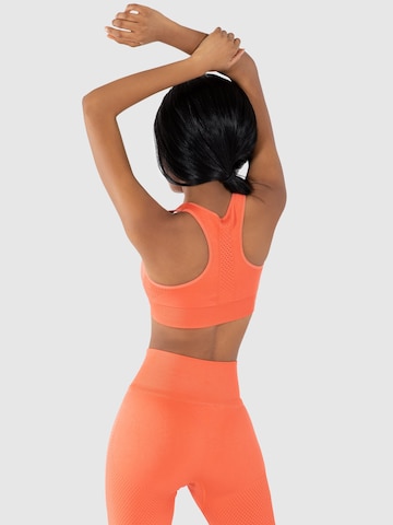 Smilodox Bralette Sports Bra 'Aware' in Orange