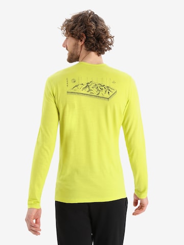 ICEBREAKER Функционална тениска '200 Oasis' в жълто
