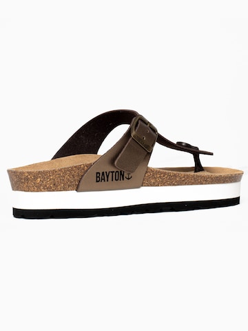 Bayton T-bar sandals 'Asturias' in Brown