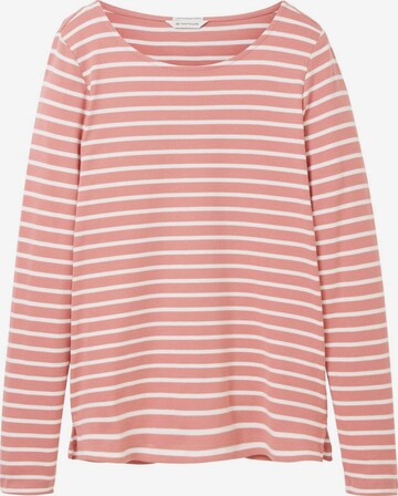 T-shirt TOM TAILOR en rose : devant