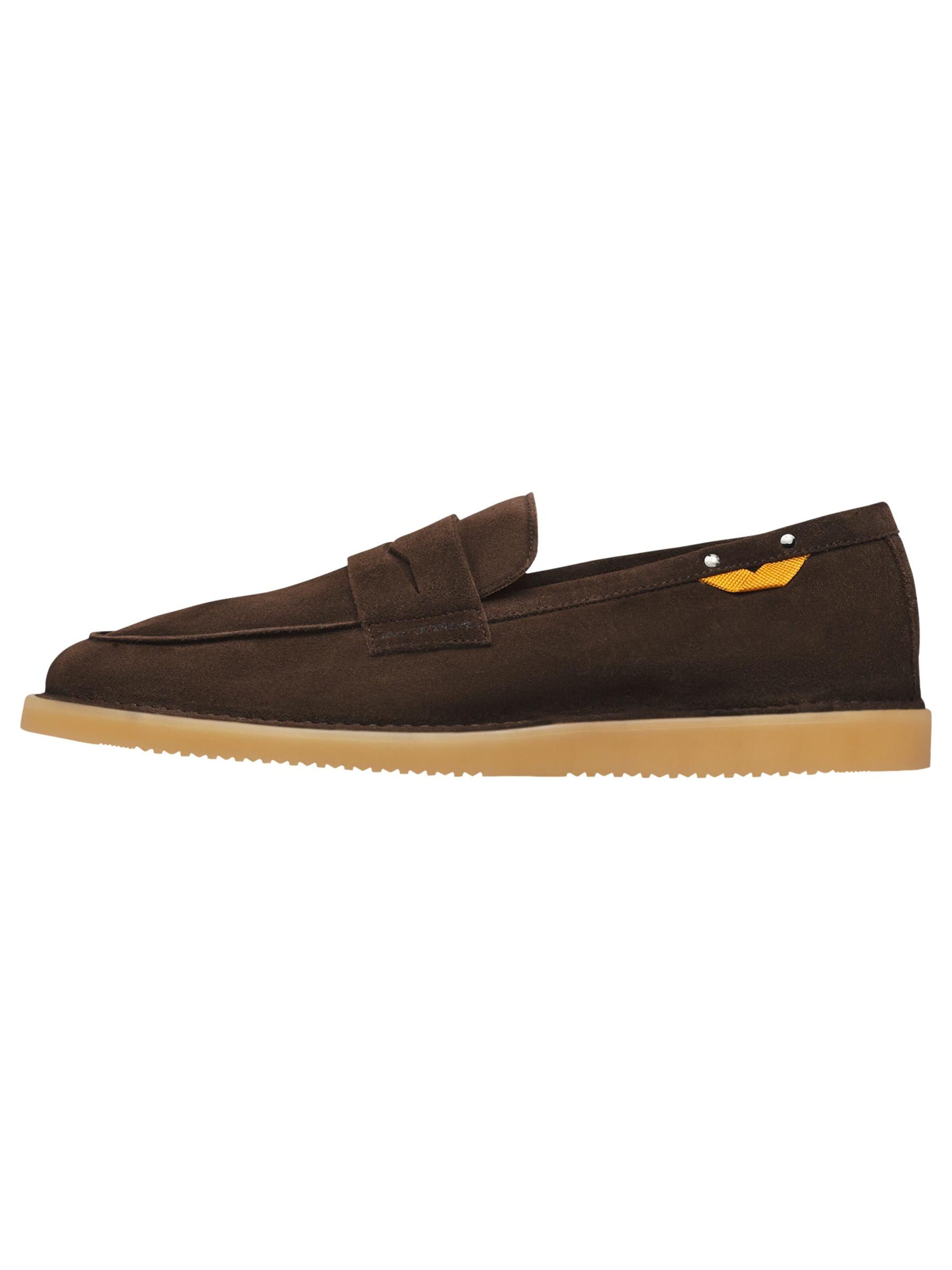 Voile blanche Moccasin 'BULL 03' in Brown: front