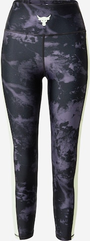 Skinny Pantaloni sport de la UNDER ARMOUR pe negru: față