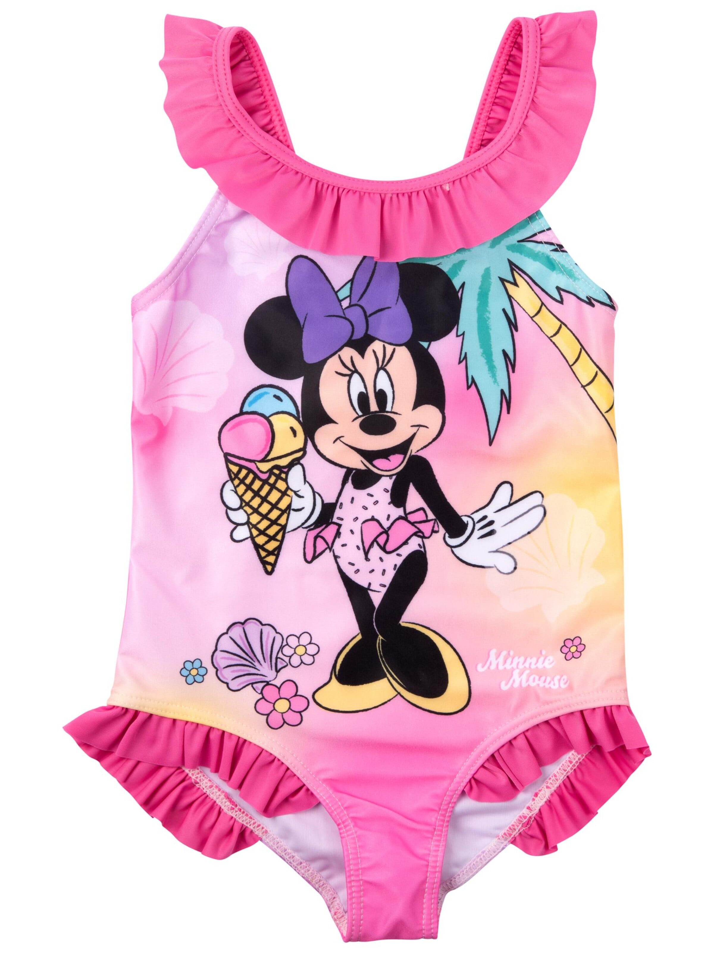 Disney Minnie Mouse Swimsuit in Pink: front
