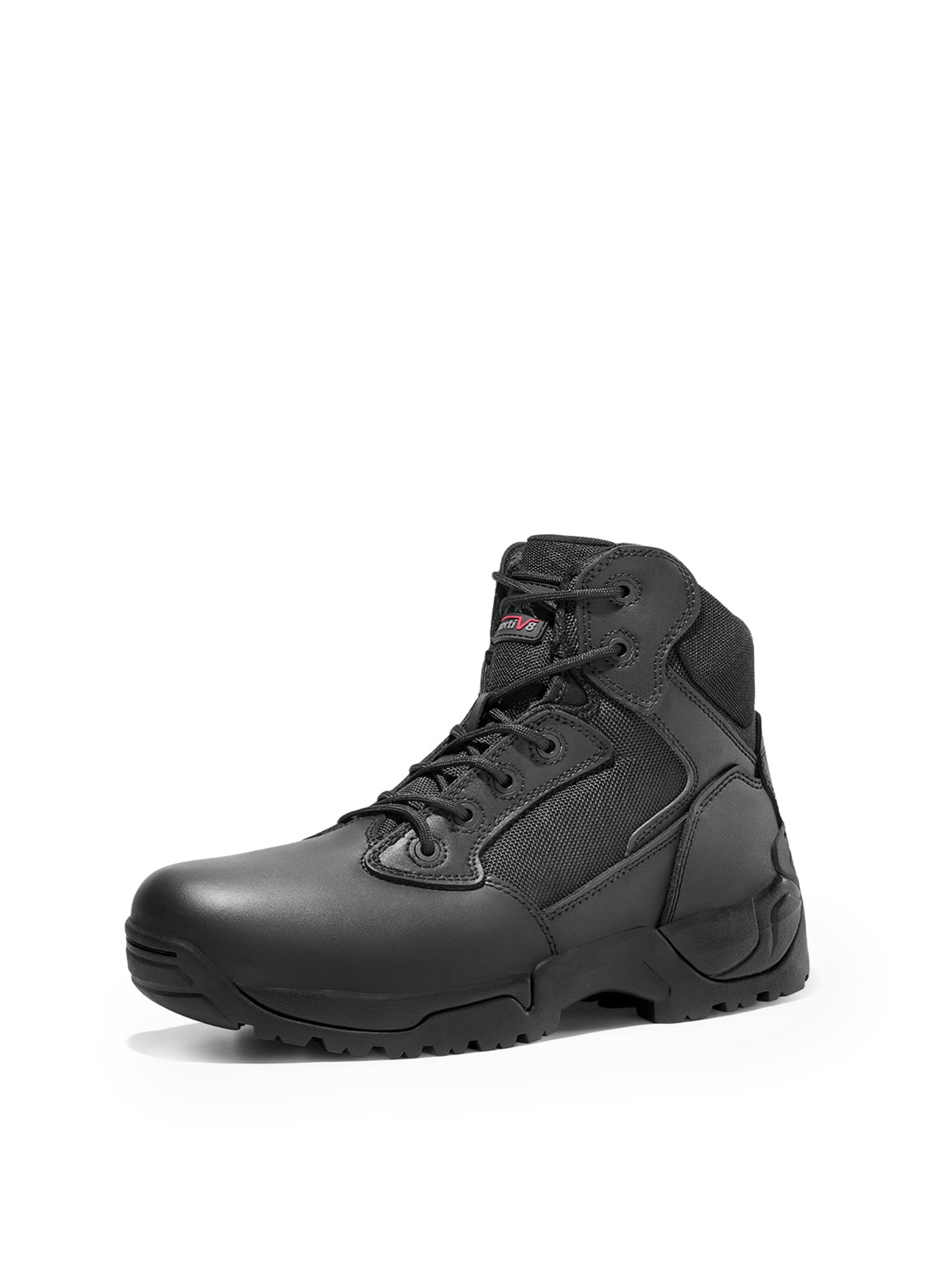 NORTIV 8 Boots 'NORTIV 8 Herren Militärstiefel Einsatzstiefel mit Kampfstiefel Springerstiefel' in Black: front