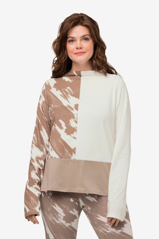 Ulla Popken Shirt in Beige: voorkant