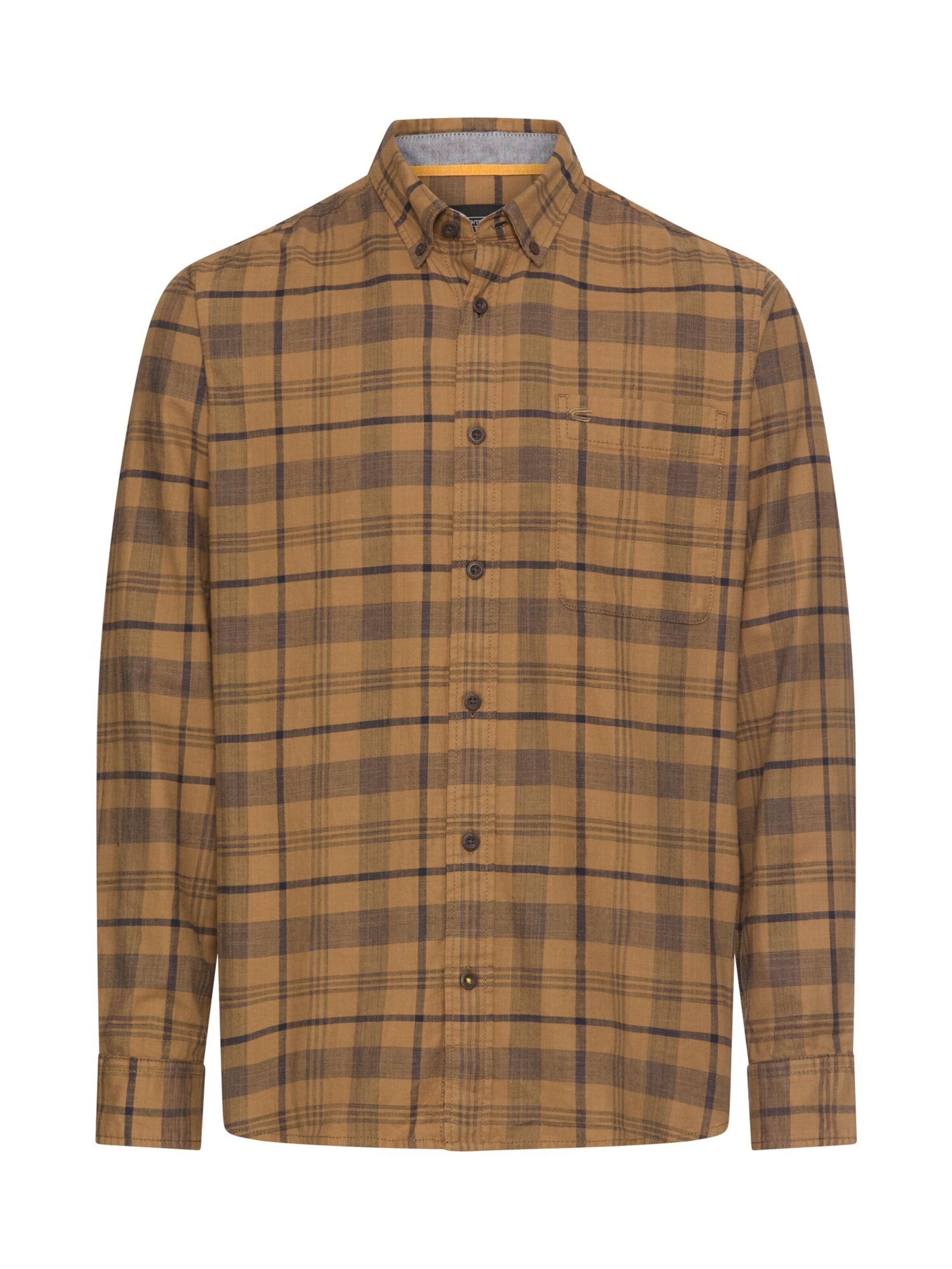 CAMEL ACTIVE Button Up Shirt in Brown: front