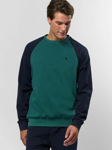 Pull-over ' Teo ' U.S. POLO ASSN. en bleu : devant