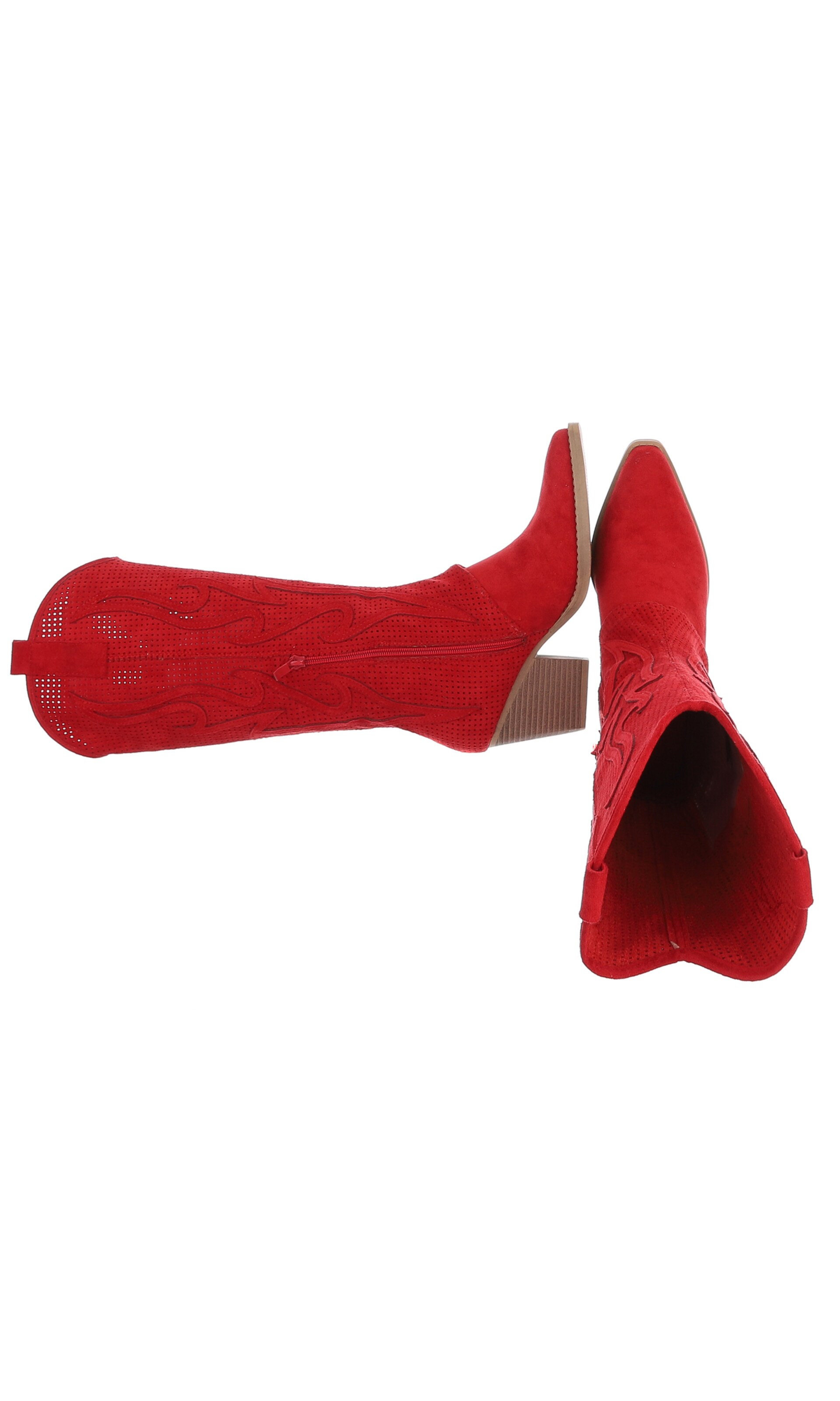 Ital-Design Cowboy Boots in Red