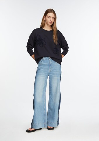 COMMA Sweatshirt in Blauw