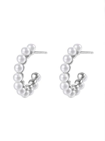 Hey Happiness Earrings 'Pearl Glow' in Silver