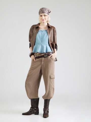 LEVI'S ® Top 'Anderson Flounce Top' - kék