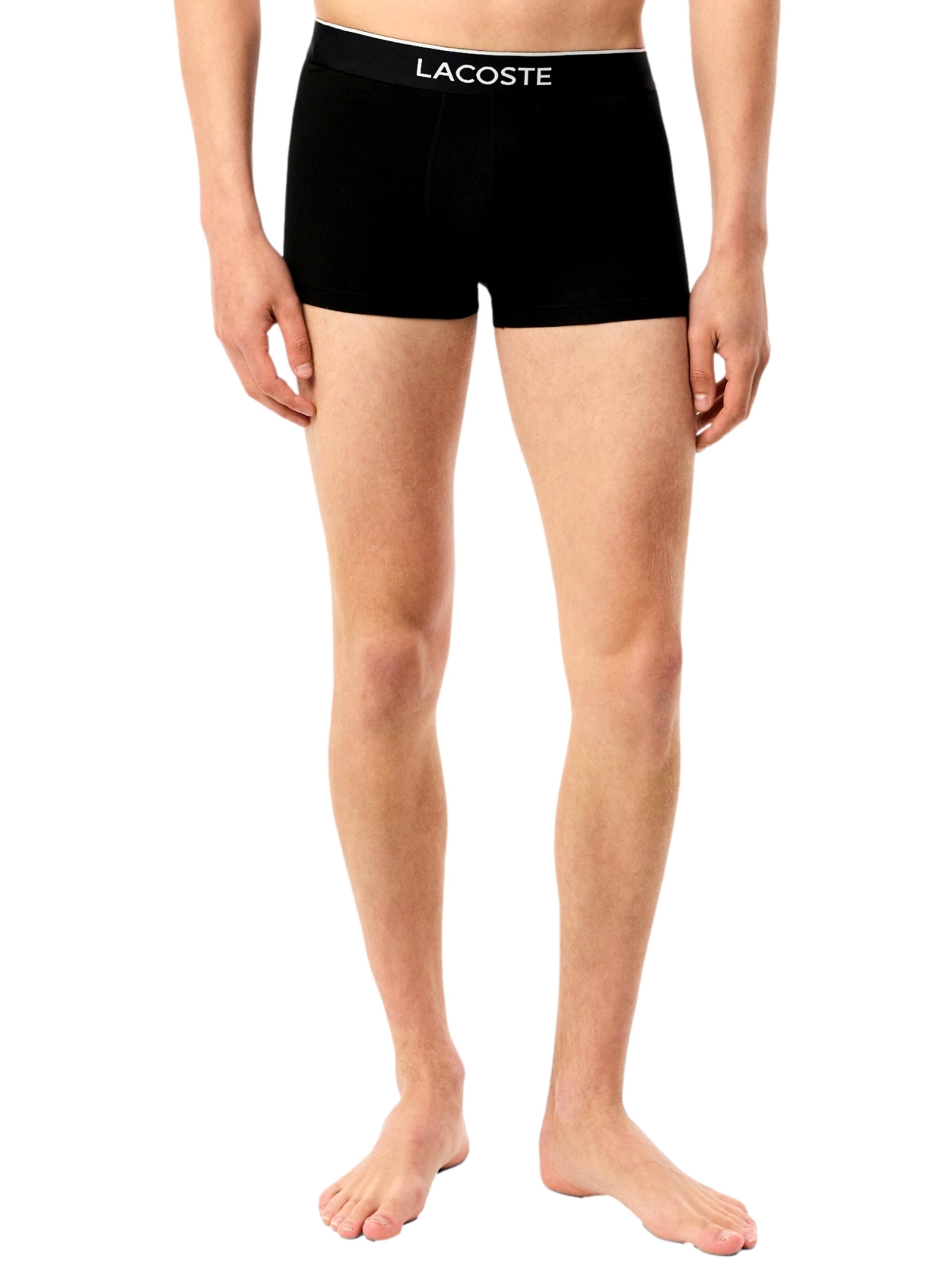 LACOSTE Boxer shorts in Black: front