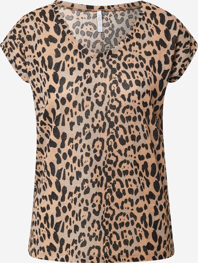 Hailys T-Shirt 'Luxy' in camel / champagner / schwarz, Produktansicht