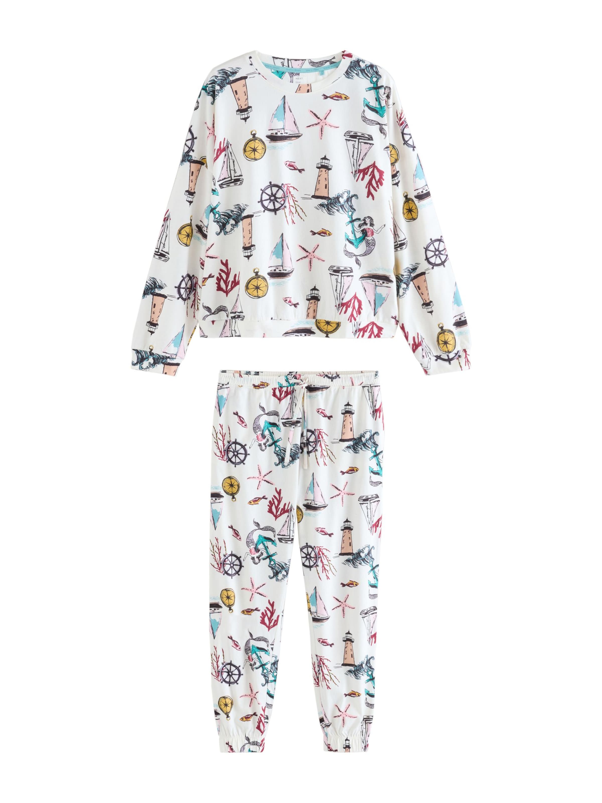 Next Pyžamo – bílá: přední strana