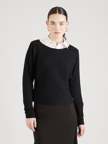 QS Pullover i sort: forside