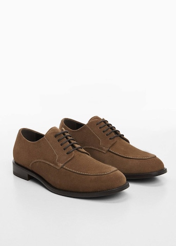 MANGO MAN Lace-Up Shoes in Brown
