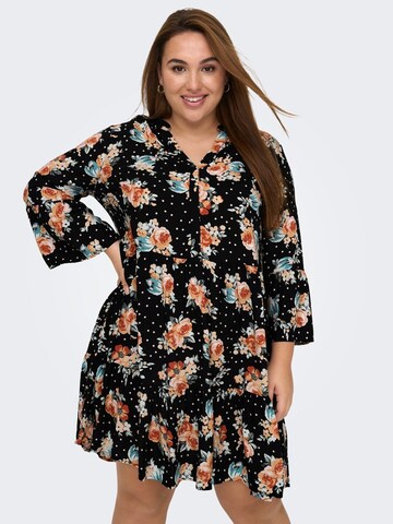 ONLY Carmakoma Shirt Dress in Black: front