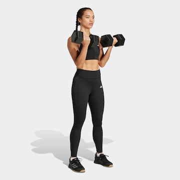 ADIDAS PERFORMANCE Skinny Παντελόνι φόρμας 'OPT' σε μαύρο
