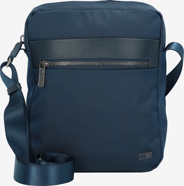 Borsa a tracolla di Roncato in blu: frontale