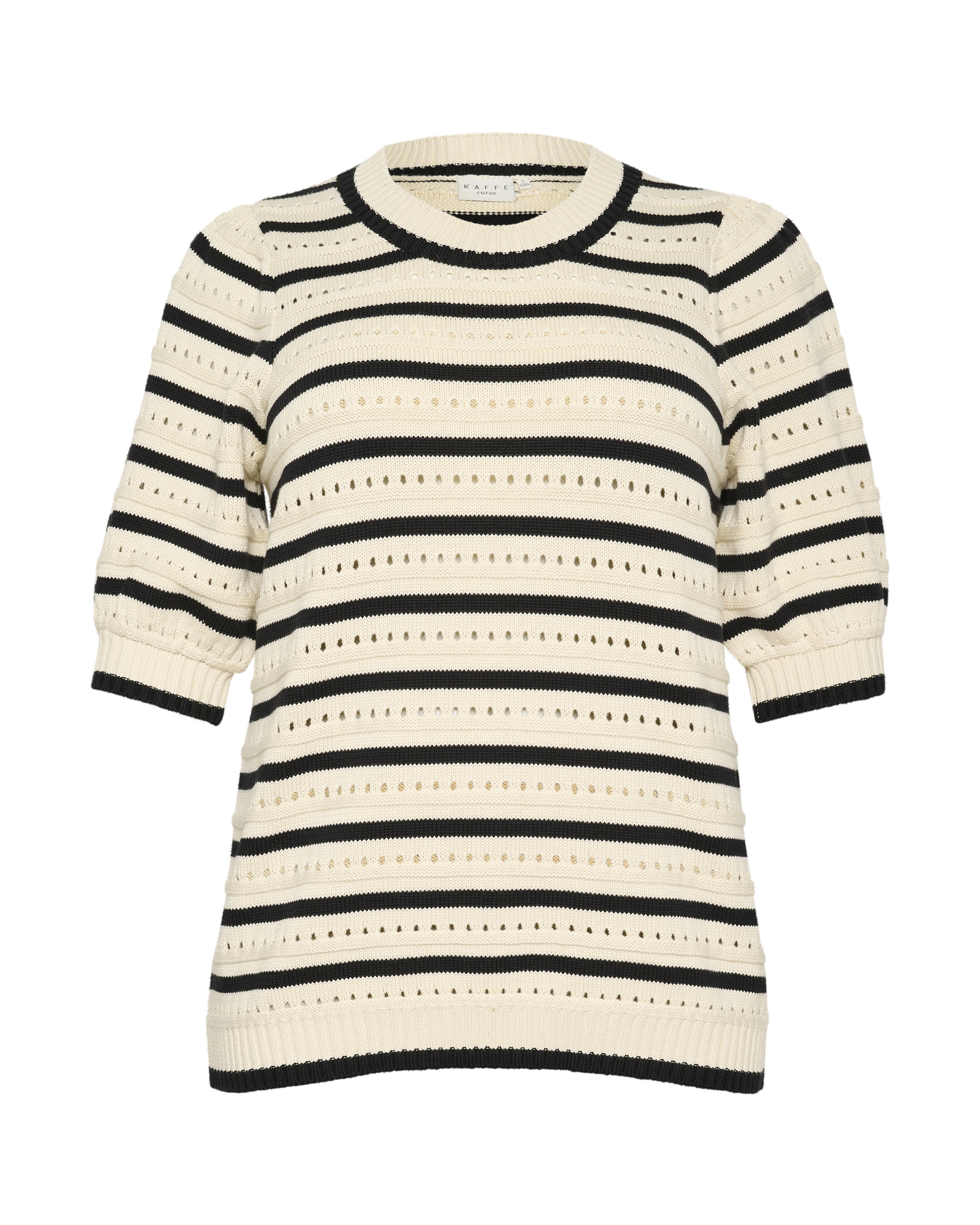 KAFFE CURVE Pullover 'Evalyn' in Beige: Vorderseite