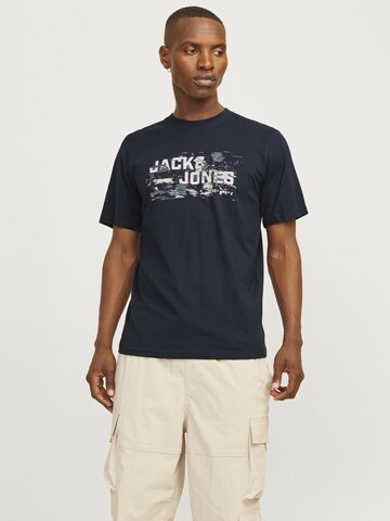 JACK & JONES Футболка 'JCOOutdoor' в Синий: спереди