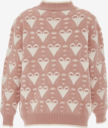 Pull-over swirly en rose