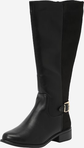 Dorothy Perkins Stiefel 'Kinley' in Schwarz: predná strana