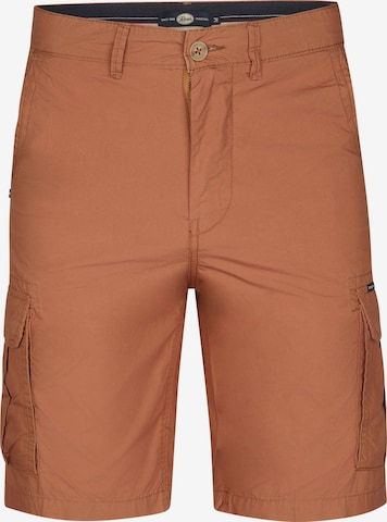 Petrol Industries Regular Cargo trousers in Brown: front