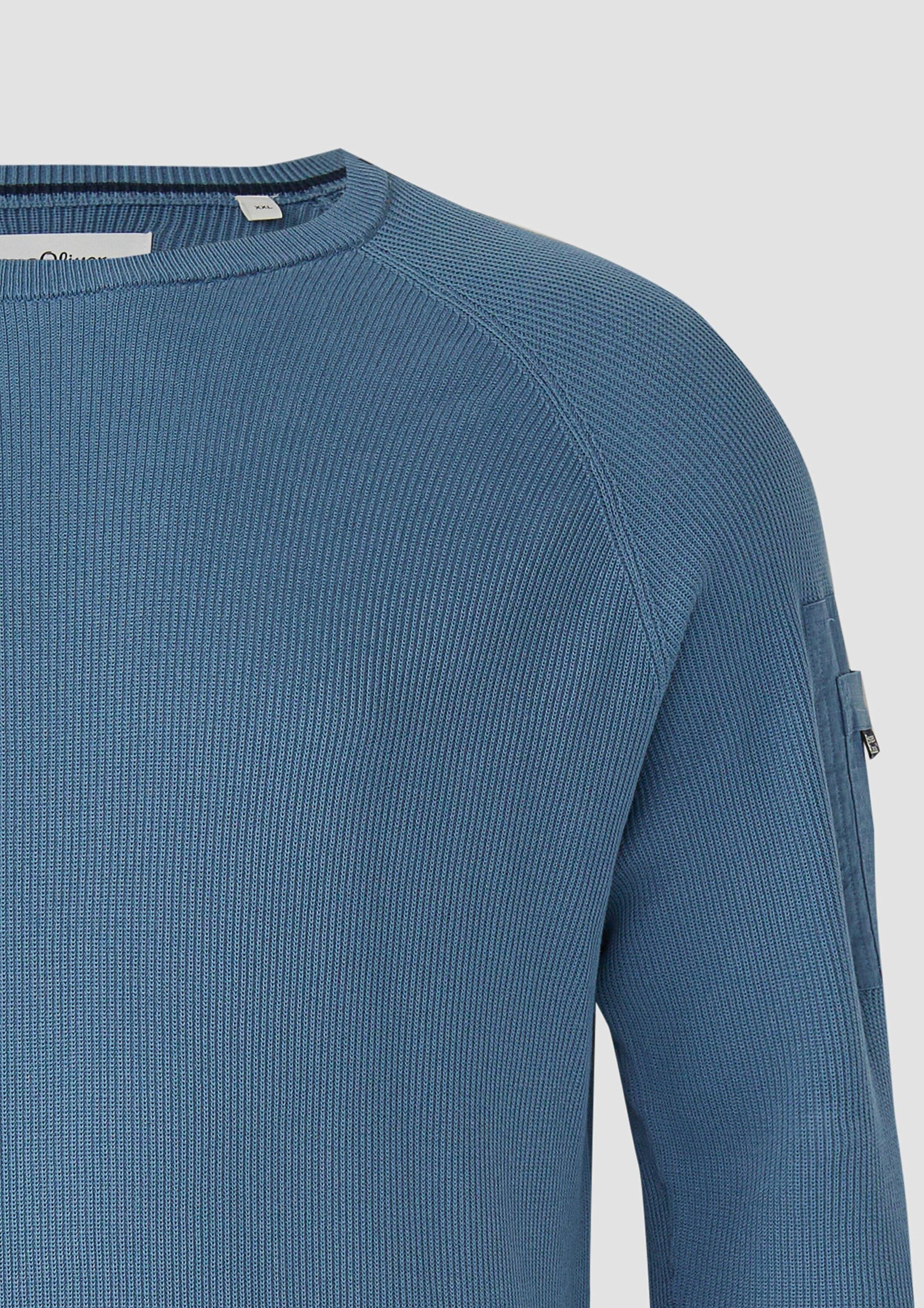 s.Oliver pullover trui fijn gebreid donkerblauw