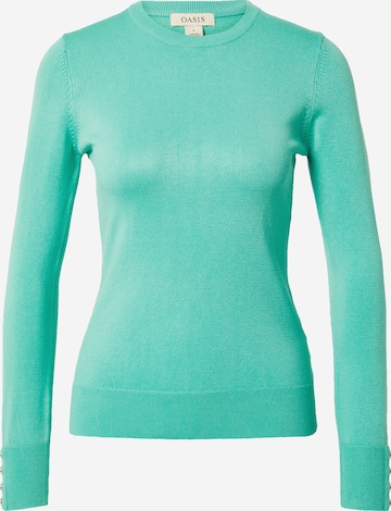 Oasis Sweater in Green: front