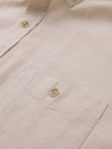 Ombre Comfort fit Button Up Shirt in Beige